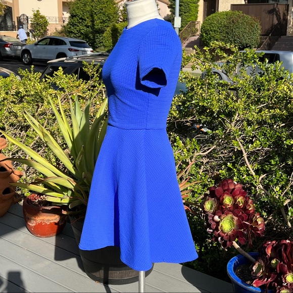 OPENING CEREMONY Waffle Weave Skater Dress Red Women’s Size Medium - Picture 4 of 7